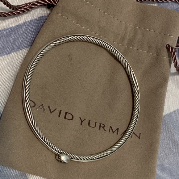 Vintage david yurman cable bangle  with diamond confetti - Picture 6 of 13